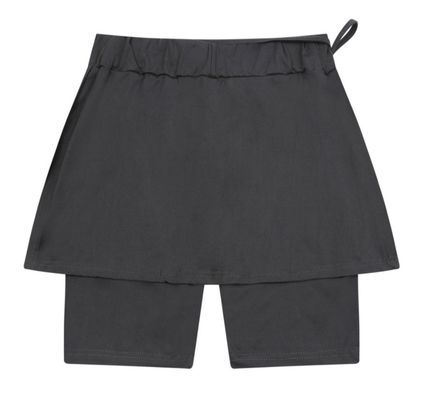 SNUVY 2-IN-1 SIDE SLIT SKIRT SHORTS (2COLOR)