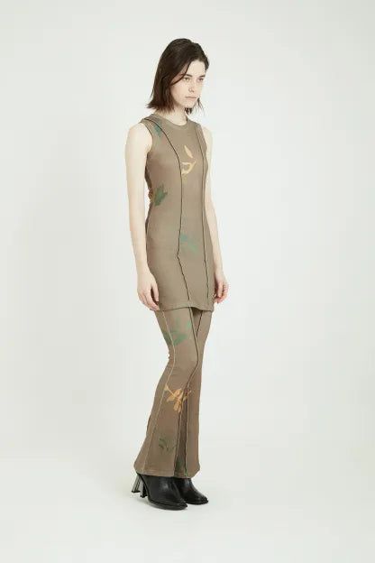 LEAF KNIT DRESS