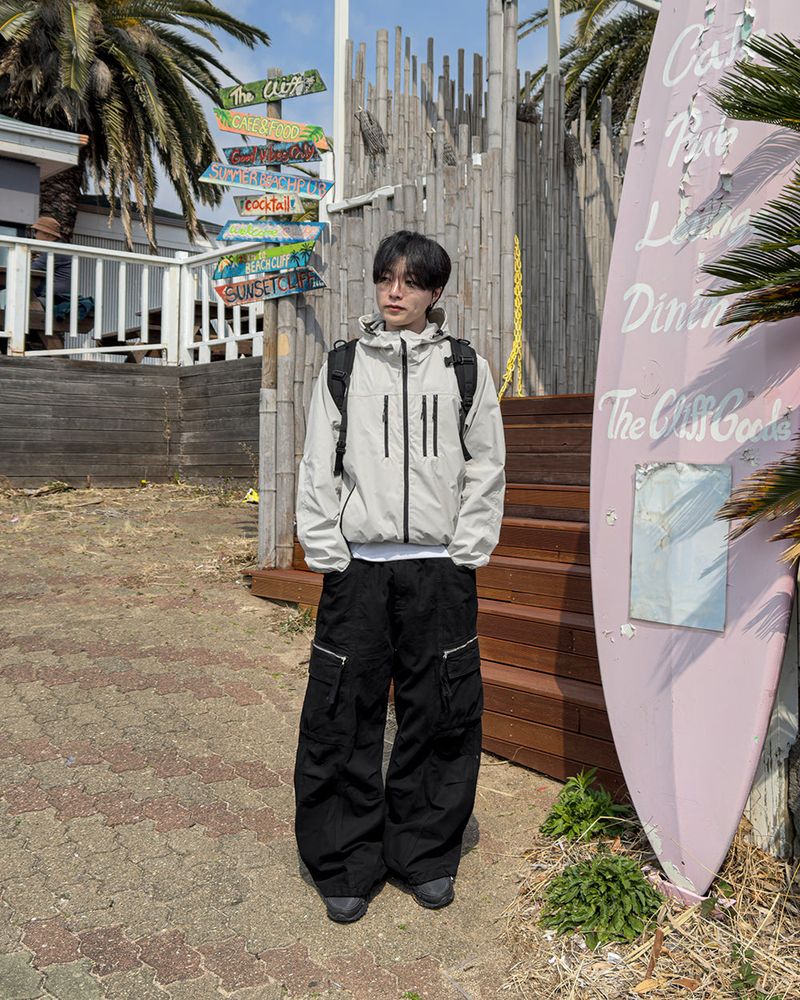 Zeka Zip Cargo Wide Pants