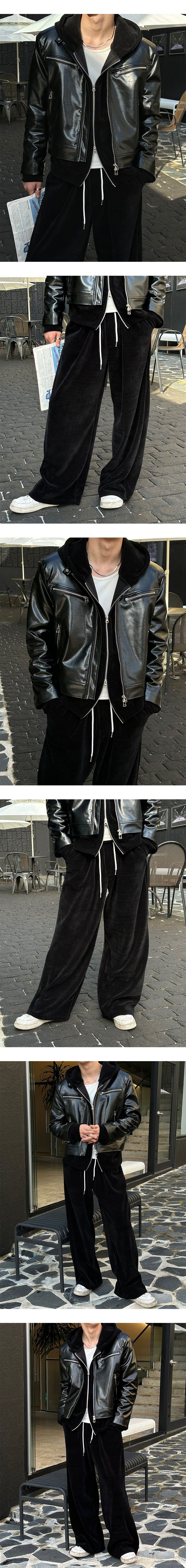 [PREMIUM][MADE] Western leather biker jacket