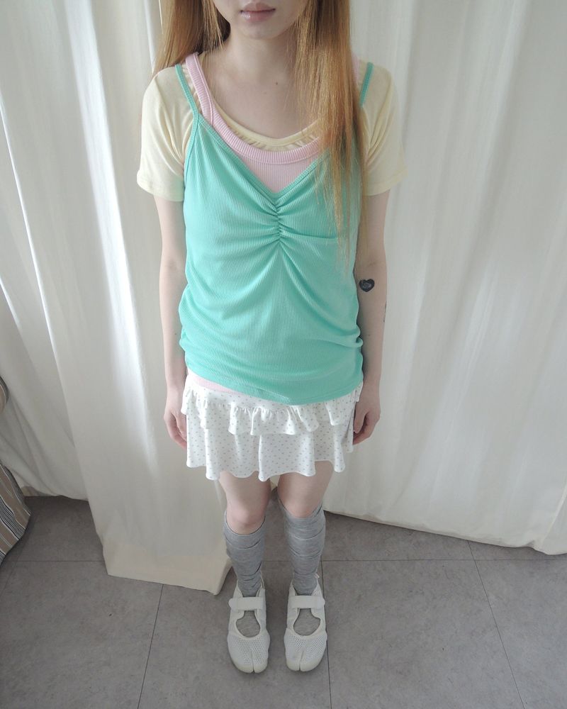 SIO SHIRRING CAMI