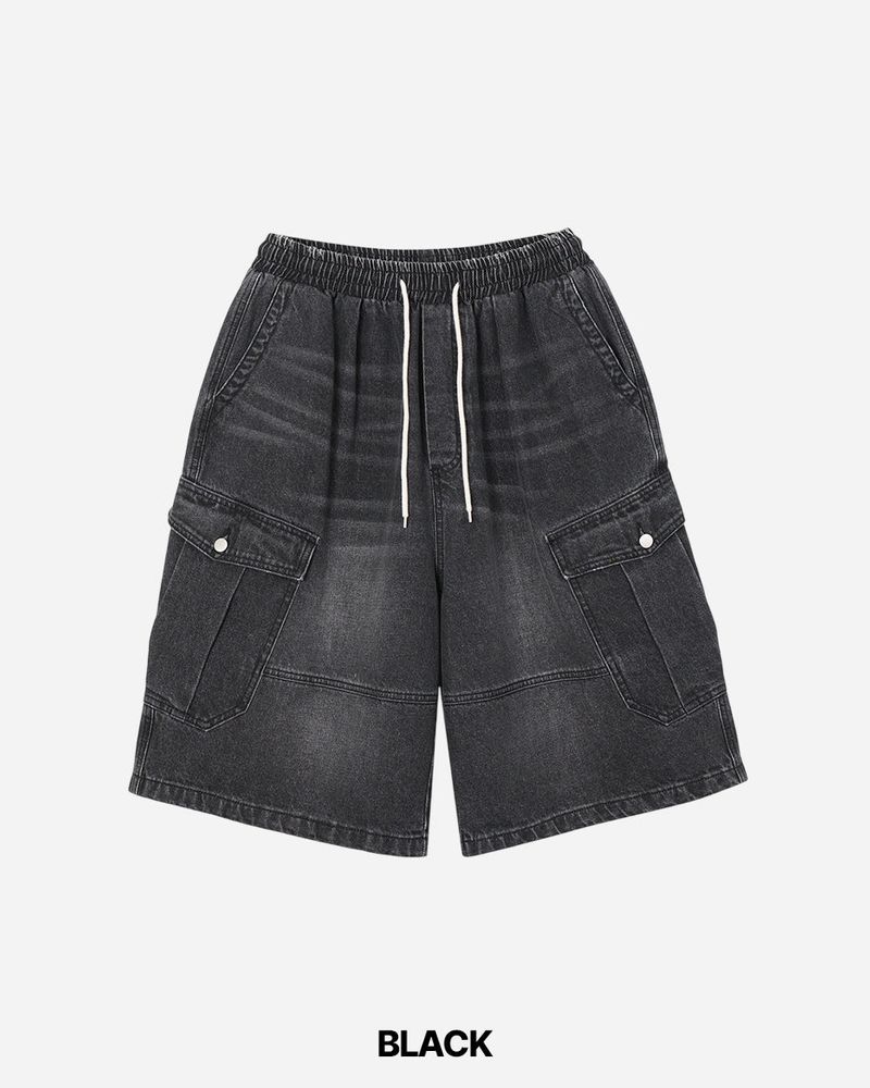 Stone Bermuda Denim Pants