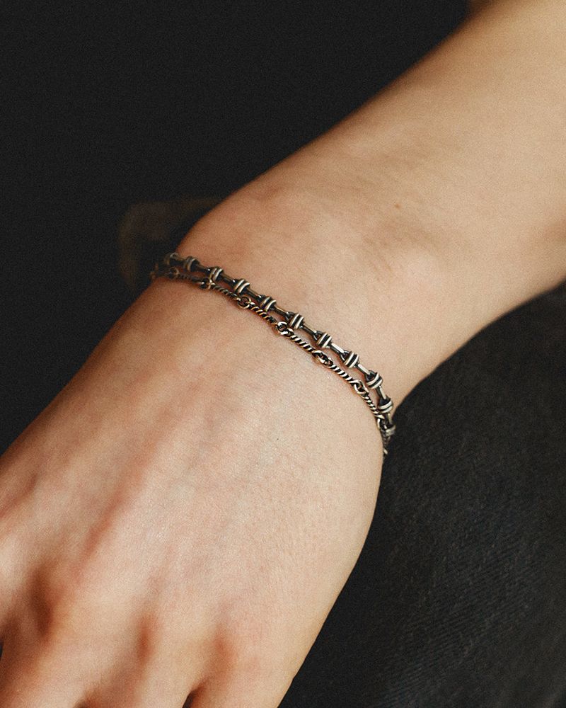 Slim twist chain (925 silver)
