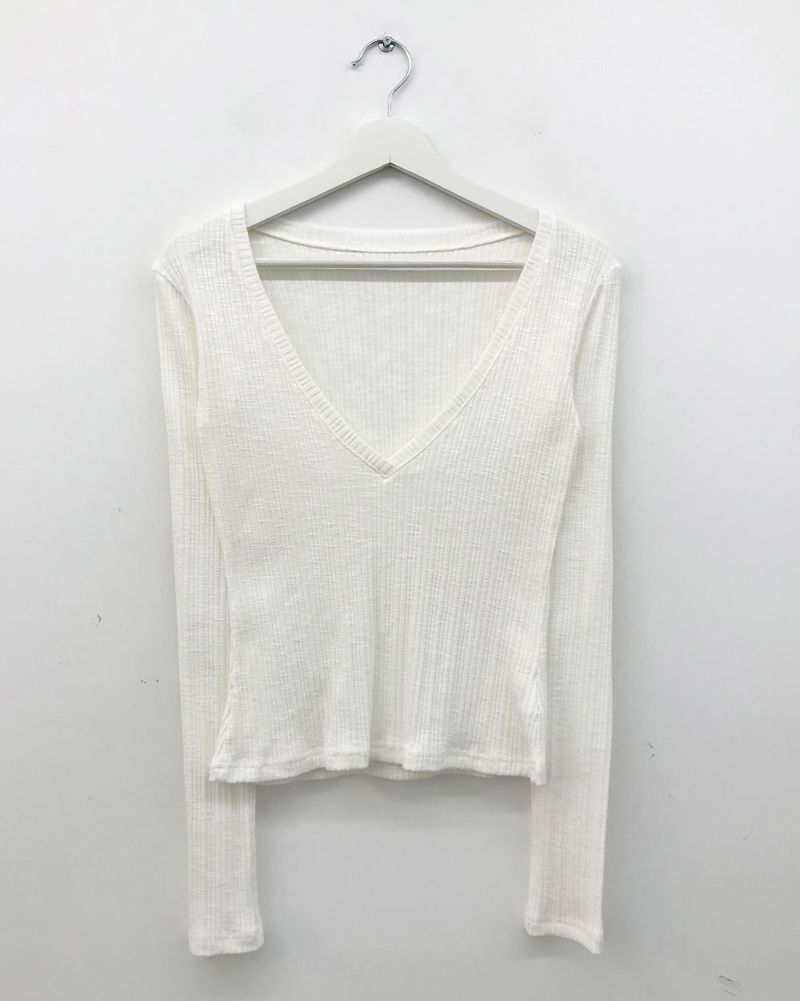 Kaya V-neck long sleeve (5color) 