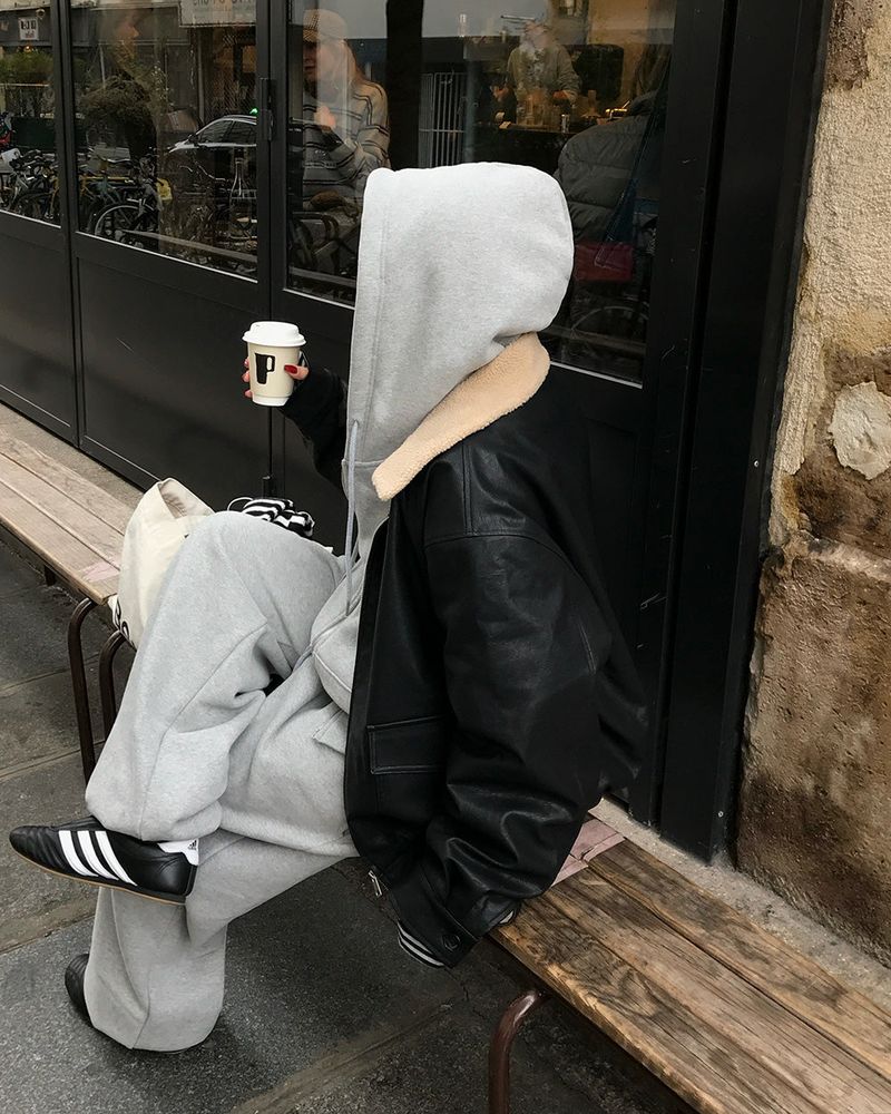 [ORIGINAL] Kyle Wool & Leather 2-Way Jumper