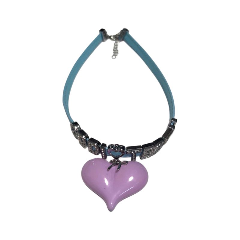 ODDiTEETH（オディティース）の「[MADE] ODTHイニシャルハートチョーカー (BLUE)（アクセサリー）」