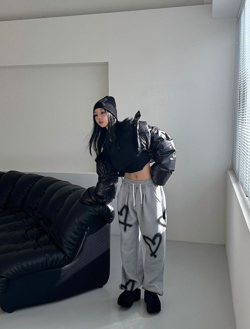 Crop cropped wellon short padded coat
