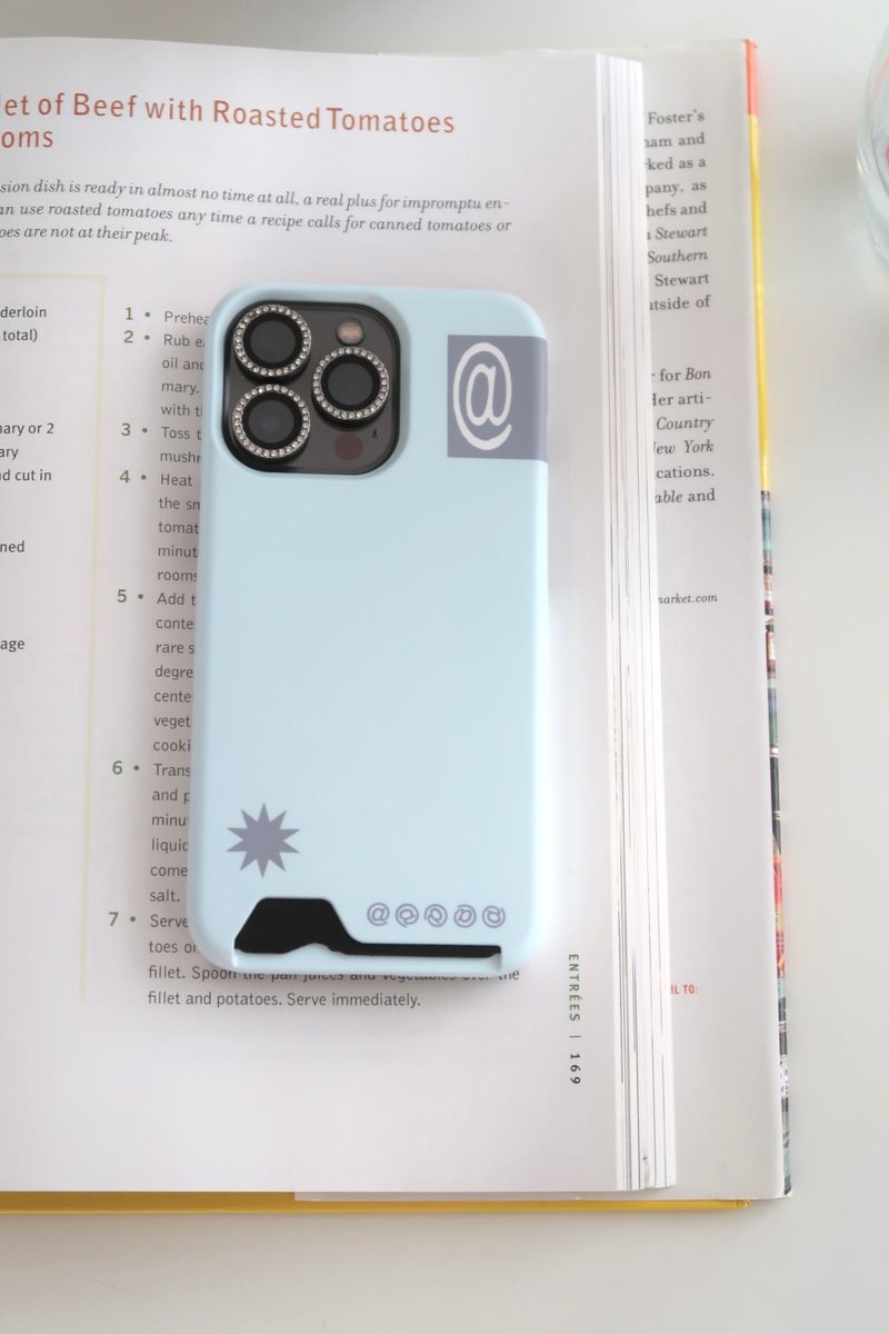 [MADE] at sign card case (sky blue)
