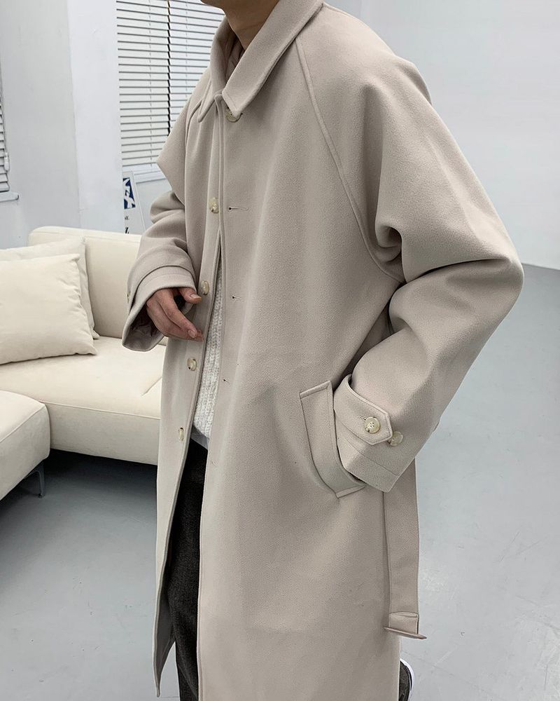 SI wool belted mac coat (3 colors)
