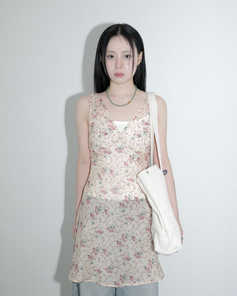 Quilted cotton max tote bag