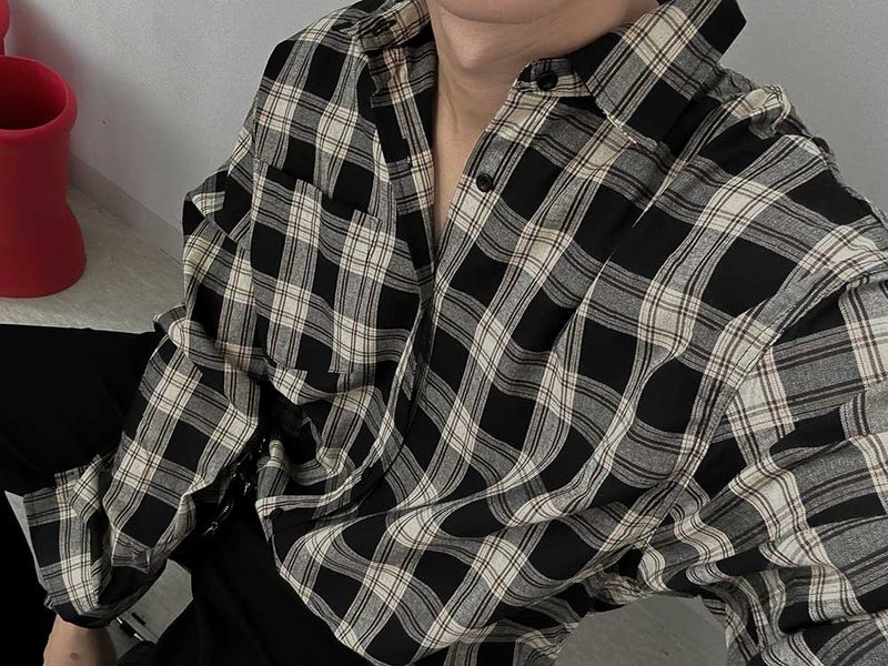 ASCLO Smart Spring Check Shirt (3color)