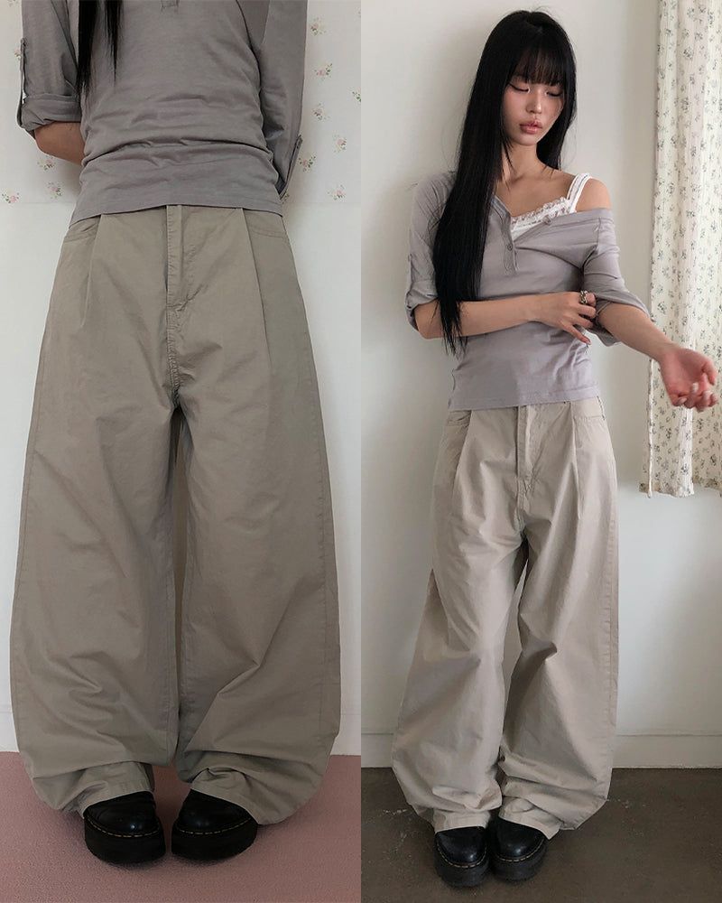WONDER WONDER（ワンダーワンダー）の「ヒシェルウォッシュドワイドパンツ（パンツ）」