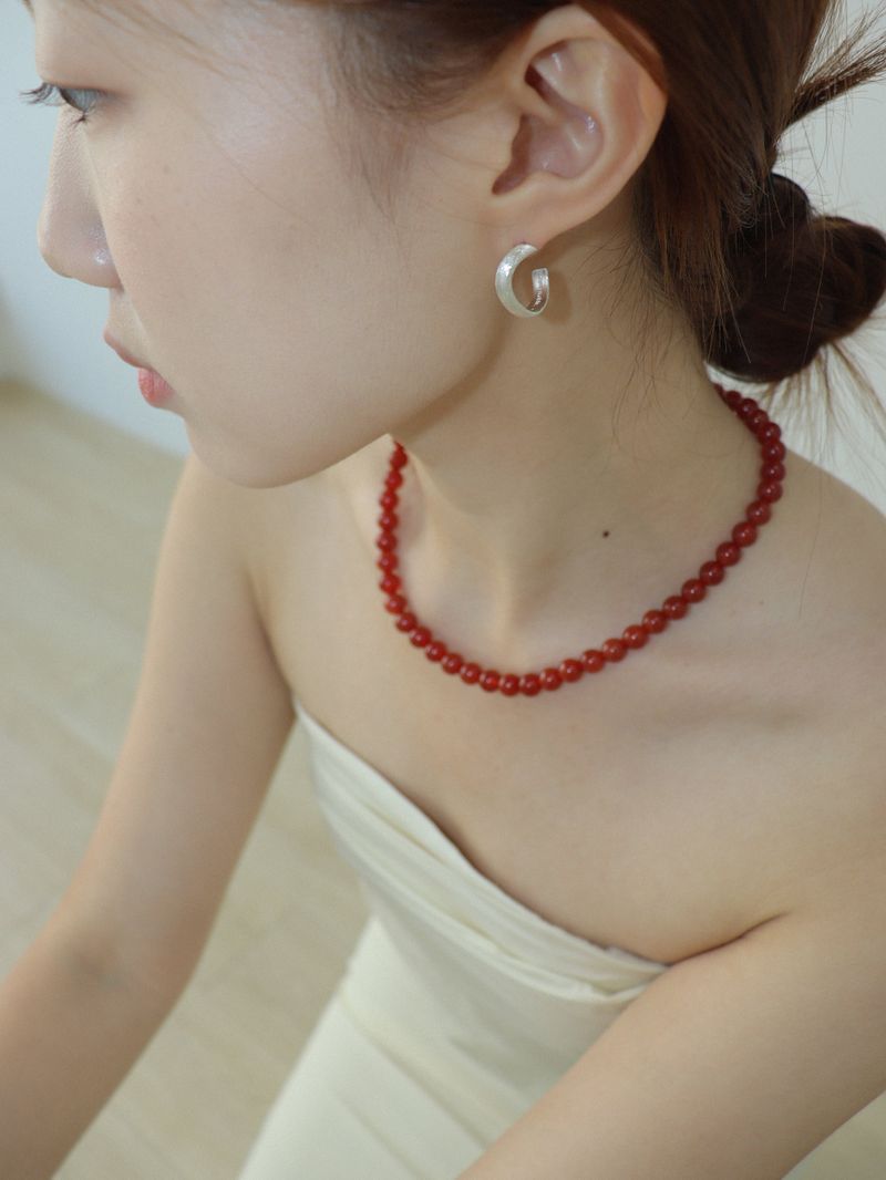 WAVE EARRING (SATIN)