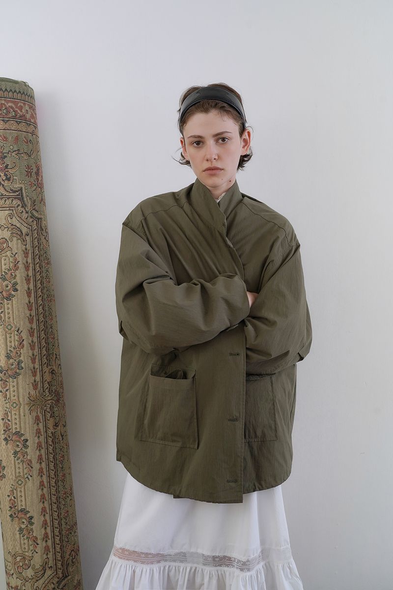 Cove half trench jacket_khaki