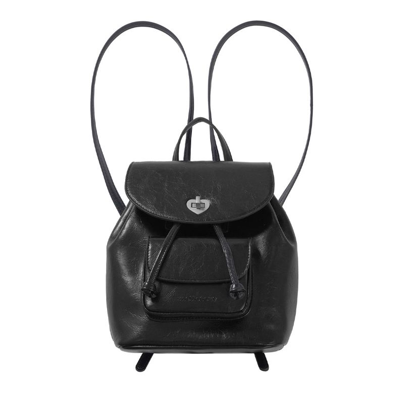 HEART LOCK BACKPACK (BLACK)