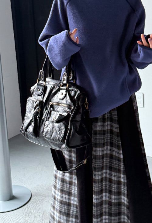 multi pocket square bag