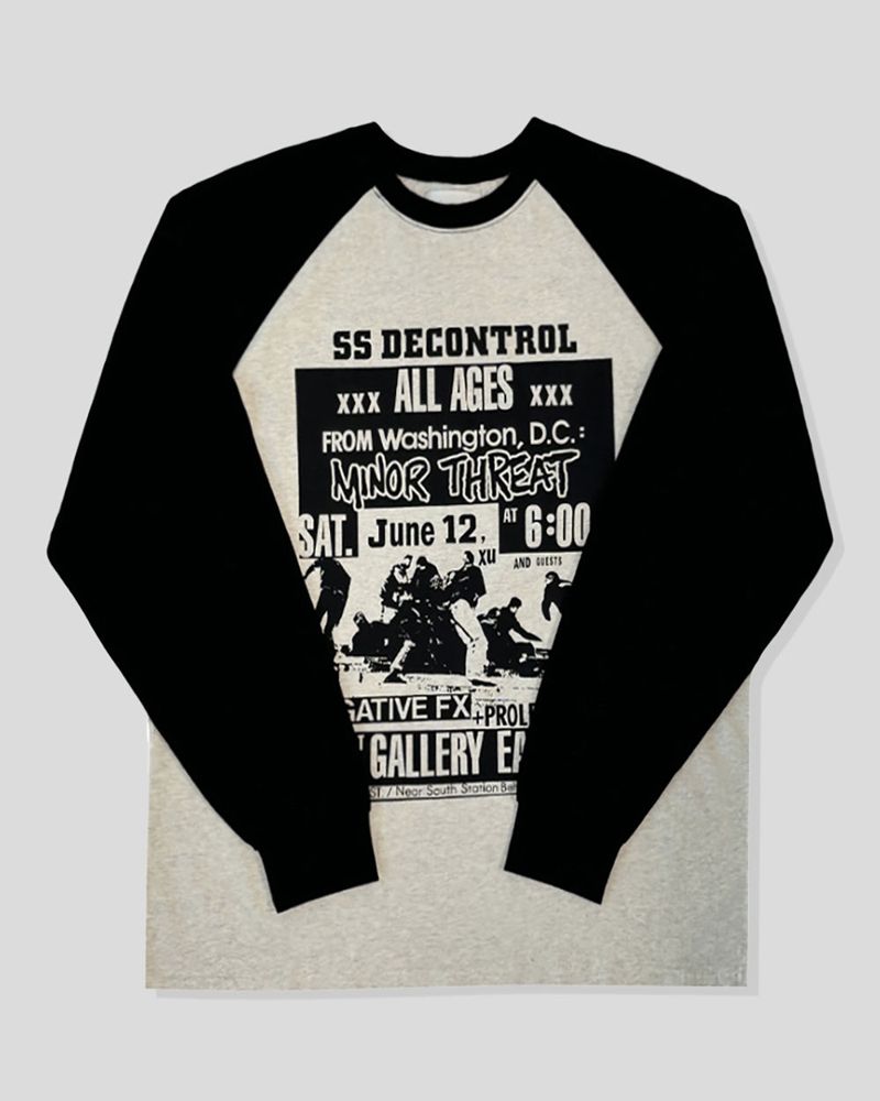 Poster Color Block Raglan Long Sleeve