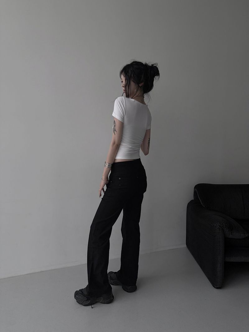waist banding string pants