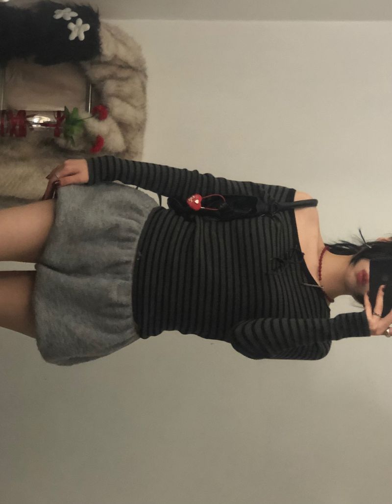 Fur Balloon Mini Shorts