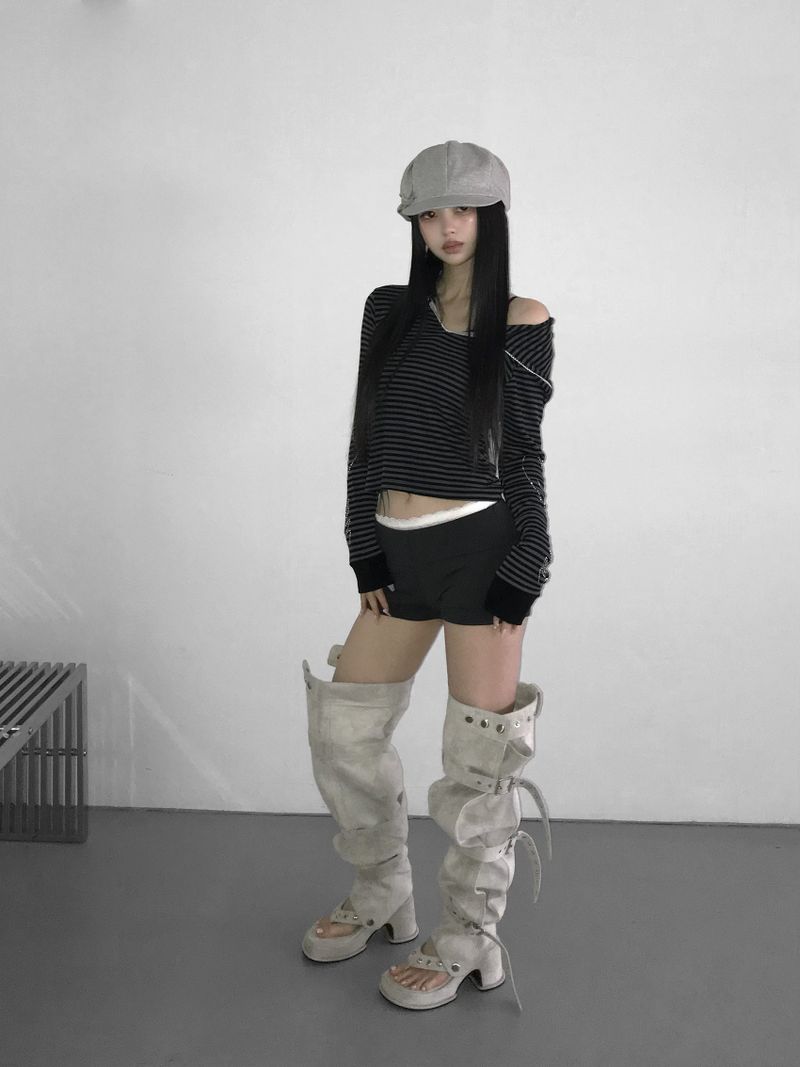 cupid striped hoodie(2 color)  
