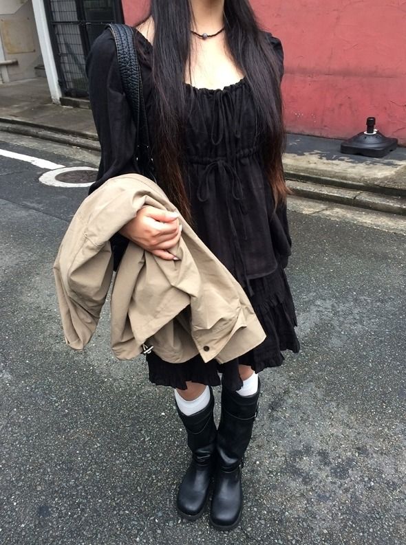 Murun Ribbon Strap Shirring Long Sleeve Blouse
