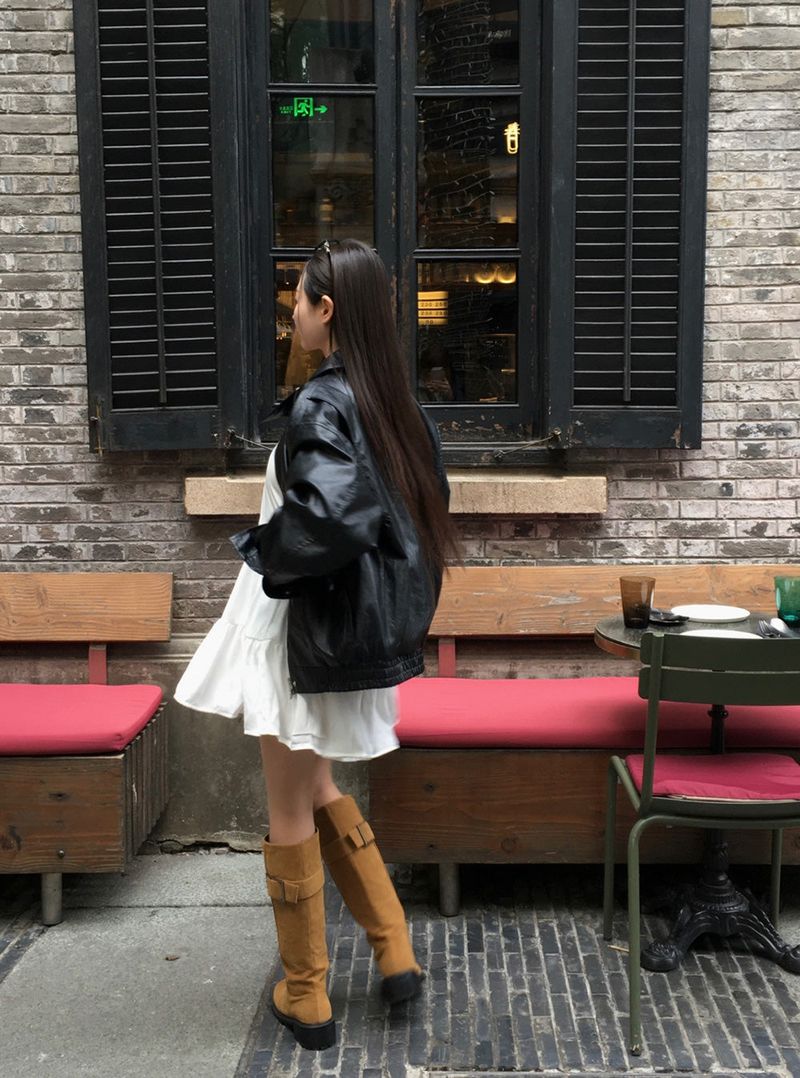 [Bellide made] Flare Cancan Layered Sleeveless Dress