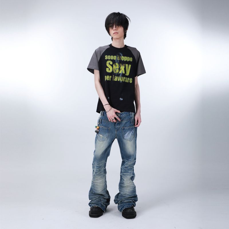 SEXXDEVIL "DESIRE" Reversed Pocket Jeans
