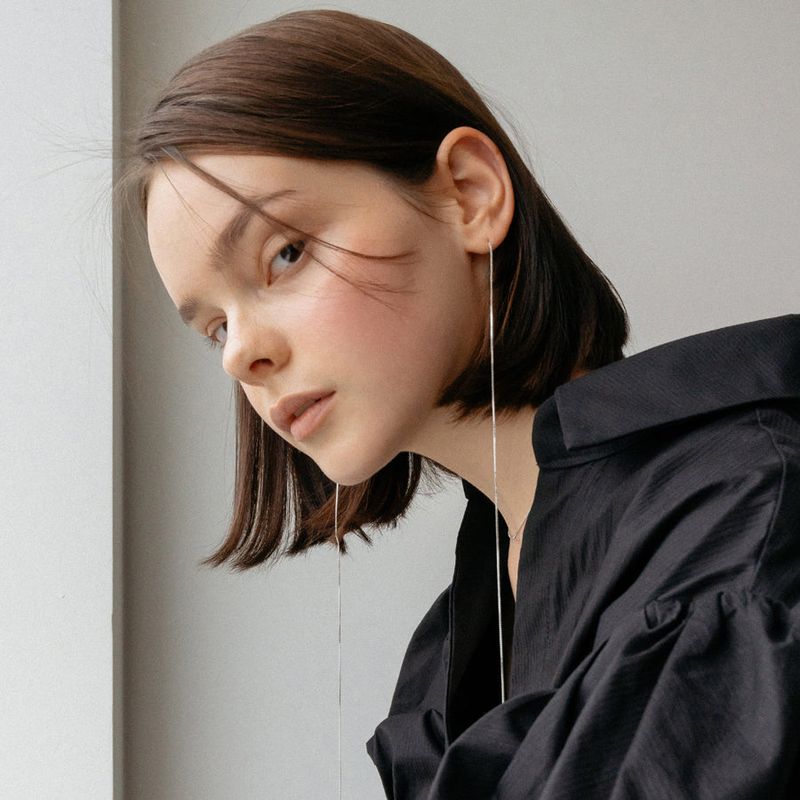 MCCOII（メッコイ）の「Square chain earring（Accessories）」