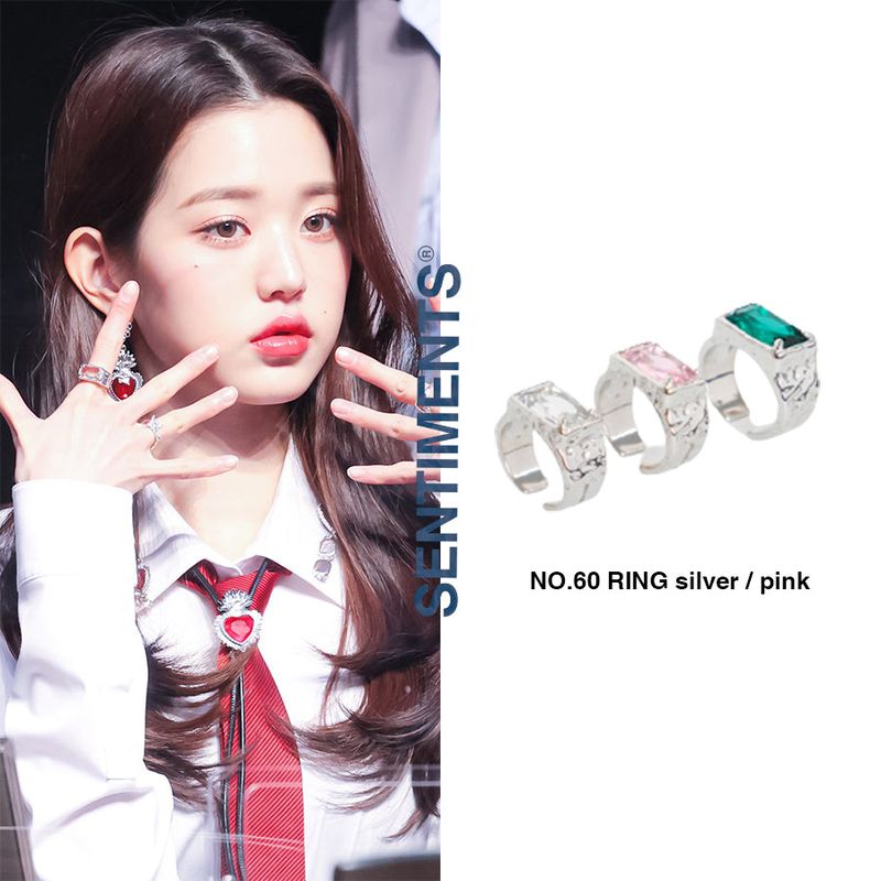 no.60 ring silver  exo kai JANG WONYOUNG | チャン・ウォニョン shinee onew  boa aiki pick