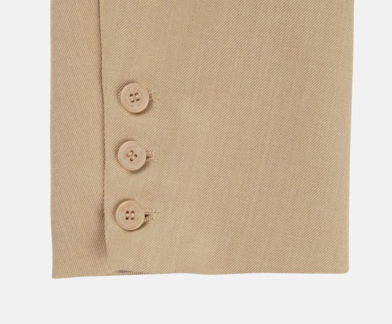 THREE BUTTON BLAZER (BEIGE)