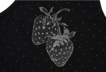 DOT STAR STRAWBERRY SLEEVELESS