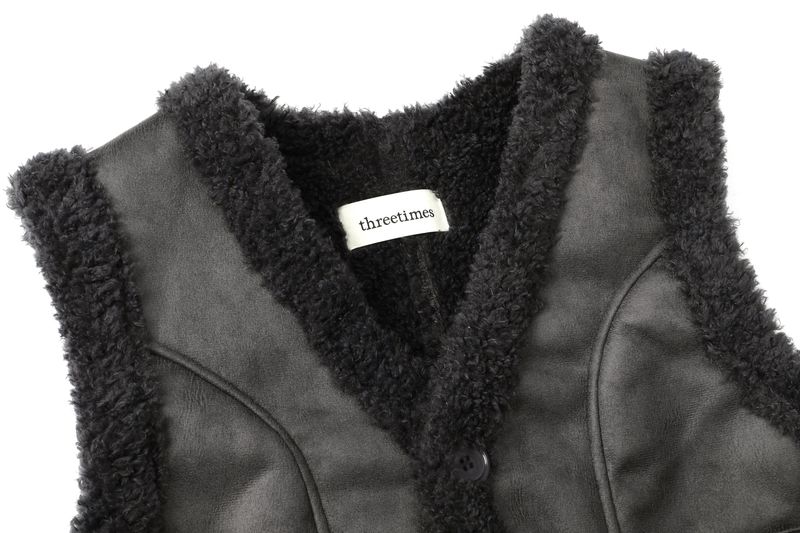Curly fur vest