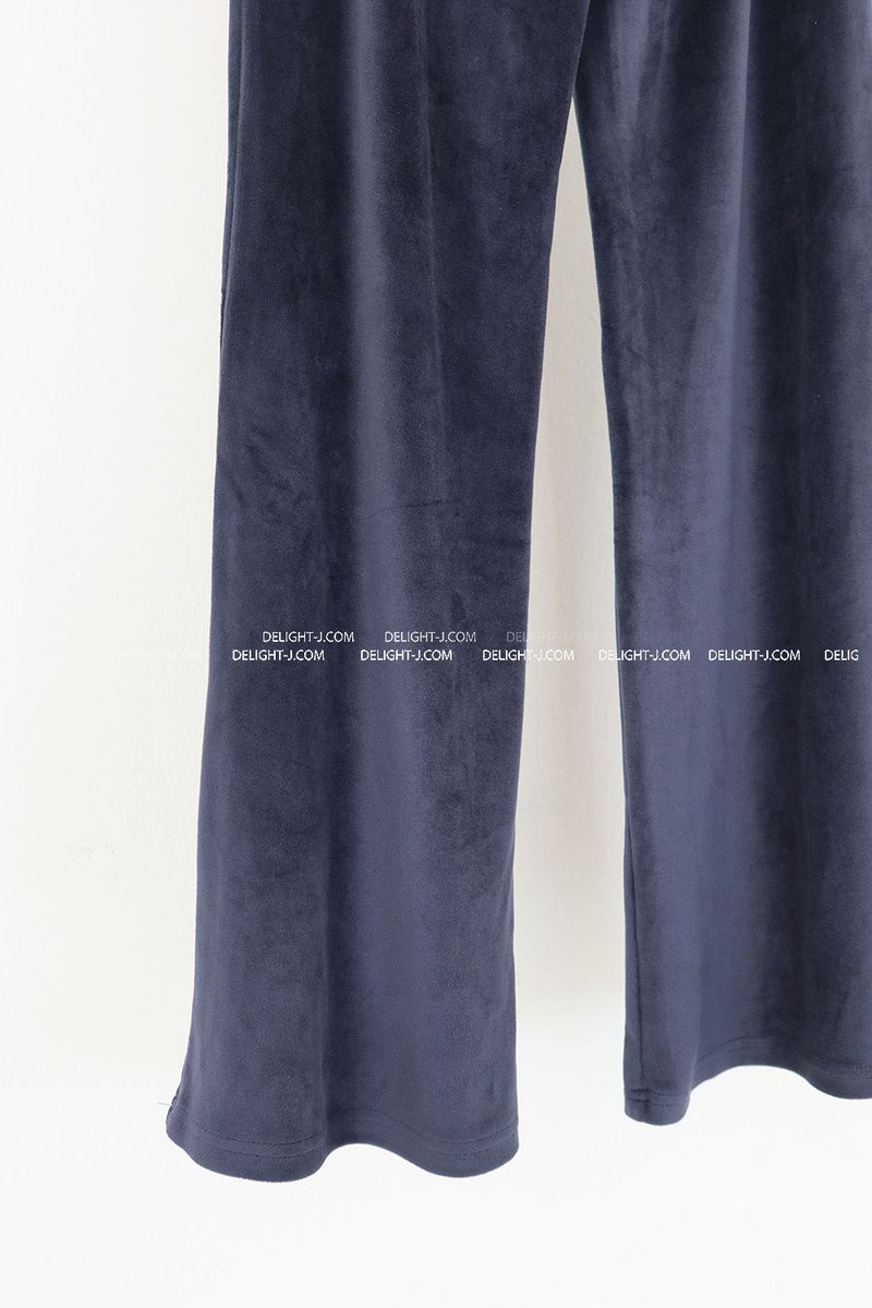 Velvet Coloring Sweats Wide Pants