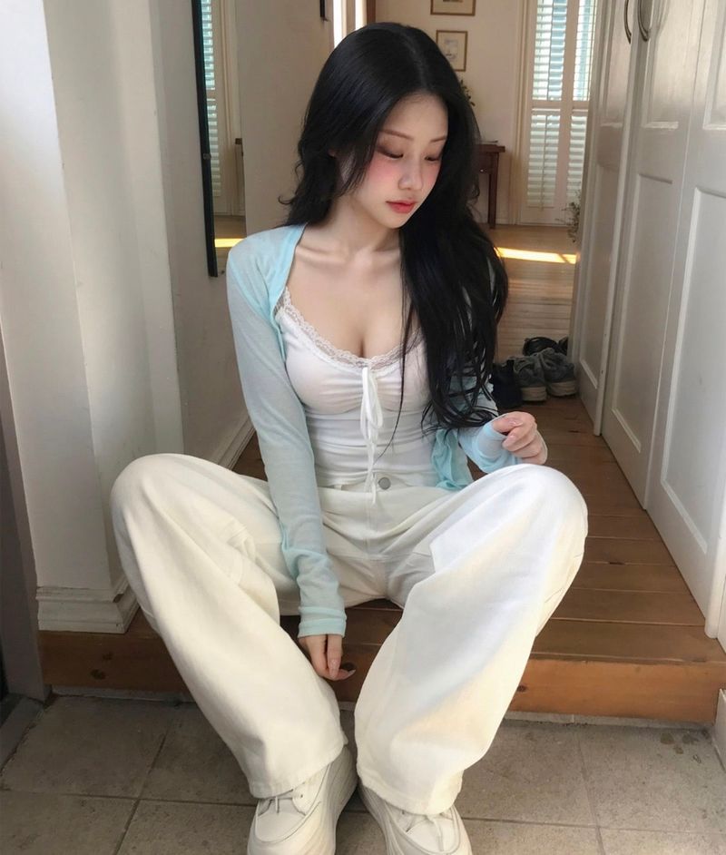 cloudemotion(クラウドエモーション)の「peppermint lace sleeveless top + tone see-through cd set(Tops)」
