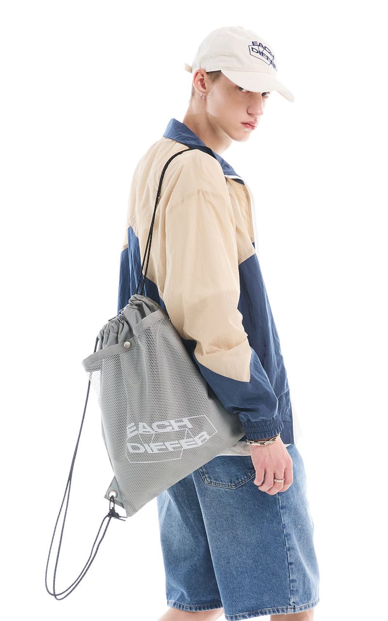 SYMBOL LOGO GYM SACK_GRAY