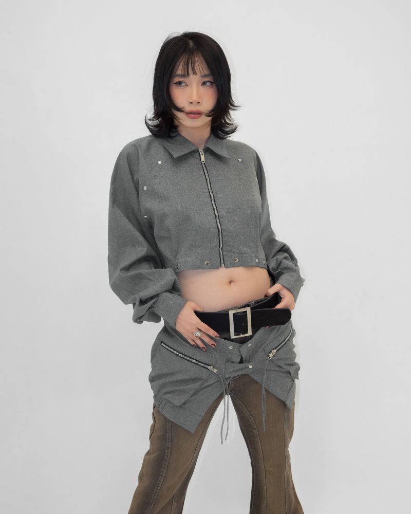 Utility Jacket (adjustable waist ties)