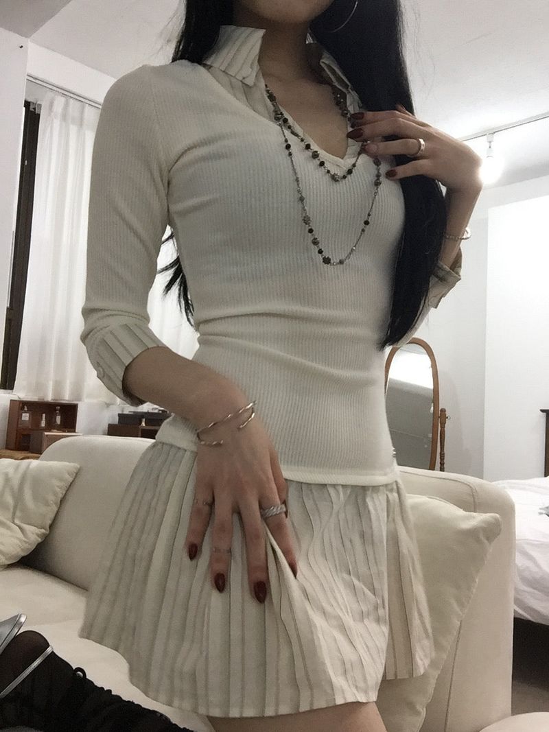 Stripe Warm Dress