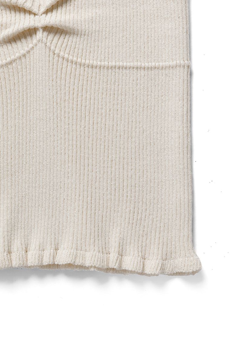 Lily frill sleeveless knit_ivory