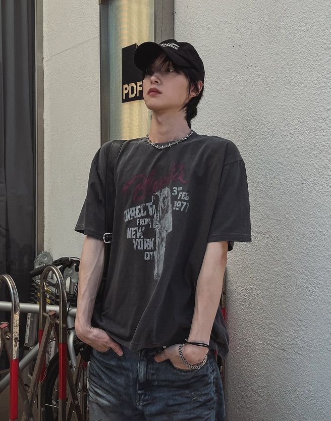 Velod Crop Printing Short Sleeve Tee