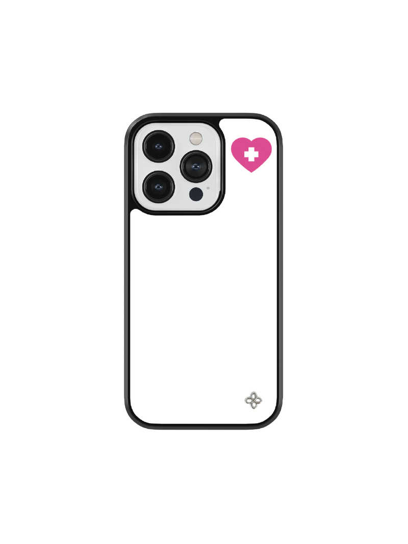 [Glass] Cross Heart Case (Mag safe)