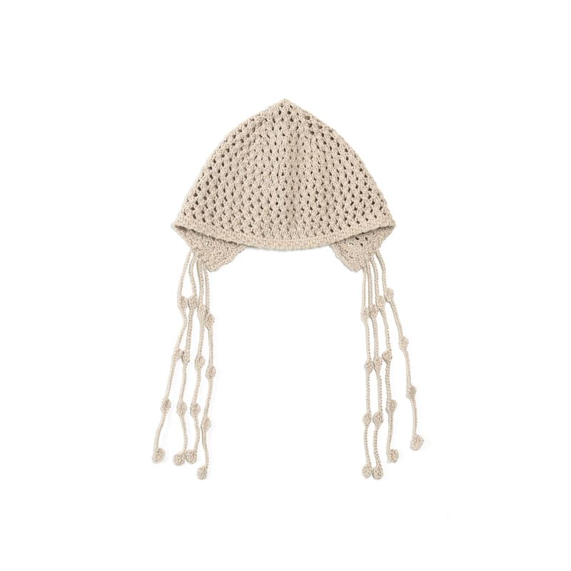 JELLYFISH STRAP BEANIE (BEIGE)