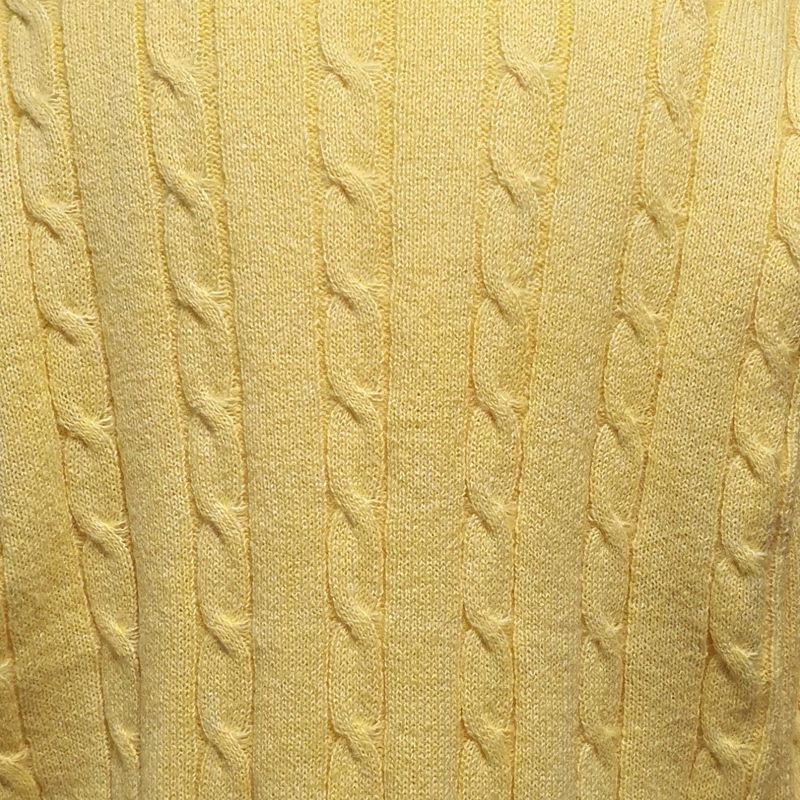 Yellow Cable Knit