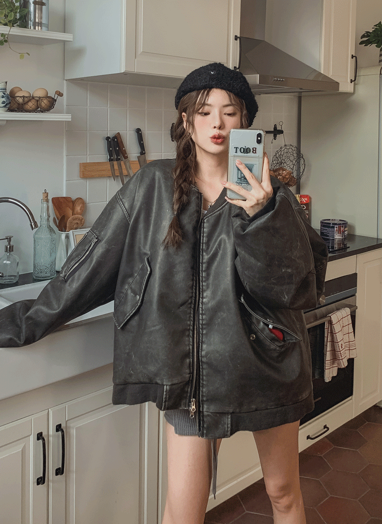 ULAN（ユレン）の「クレックウォッシュドパディングフライトジャンパー（Jackets/Outerwear）」