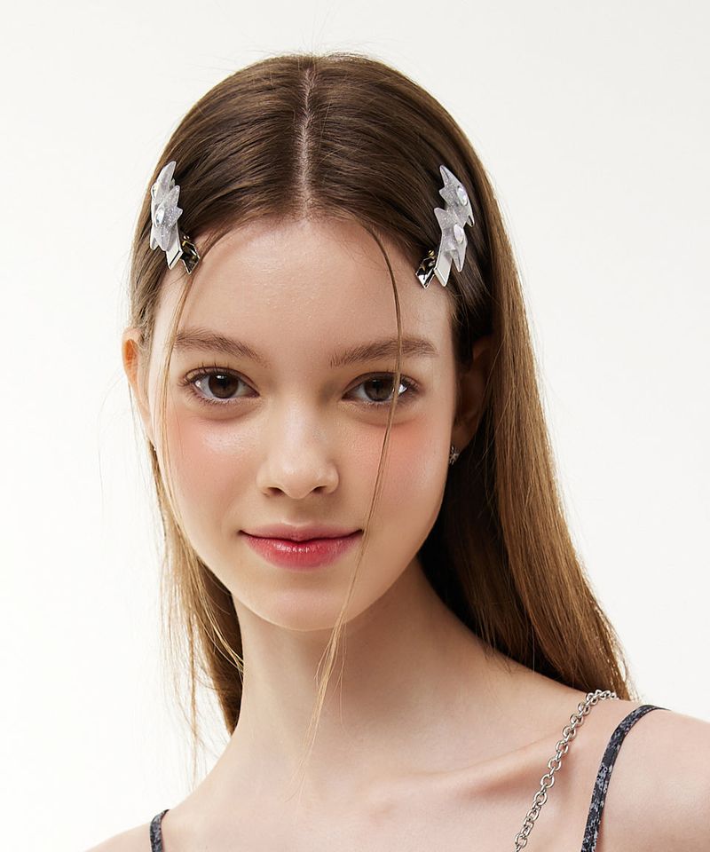 Glitter Star Cubic Clip Hairpin
