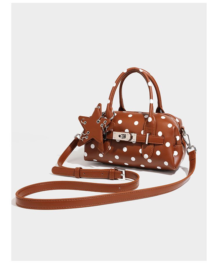 Star Keyring Polka Dot Pillow Handbag