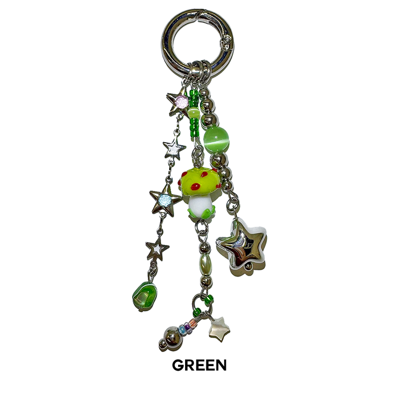 Punk mushroom keychain (3color)