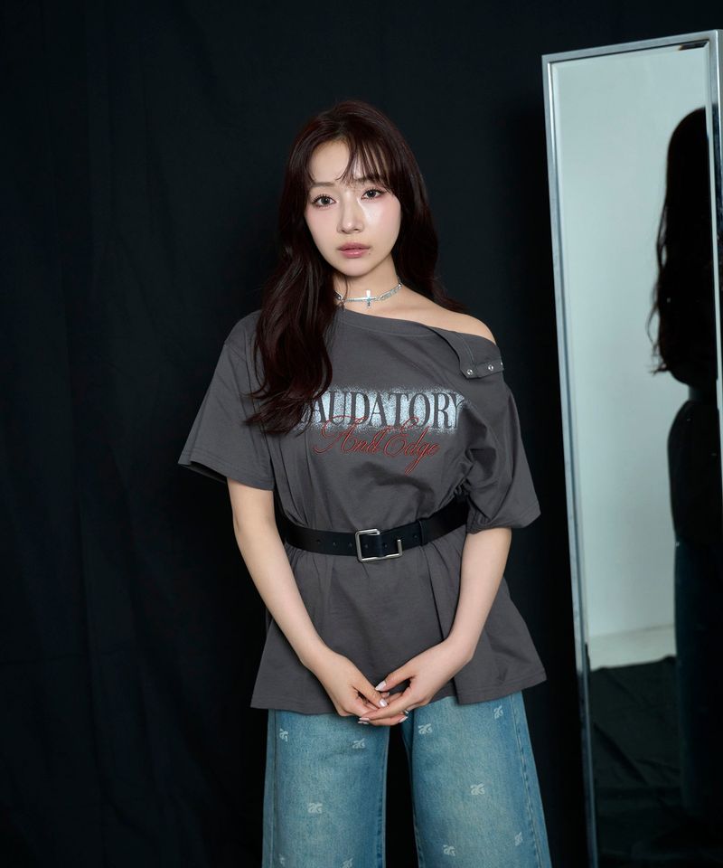スプレープリントTシャツ