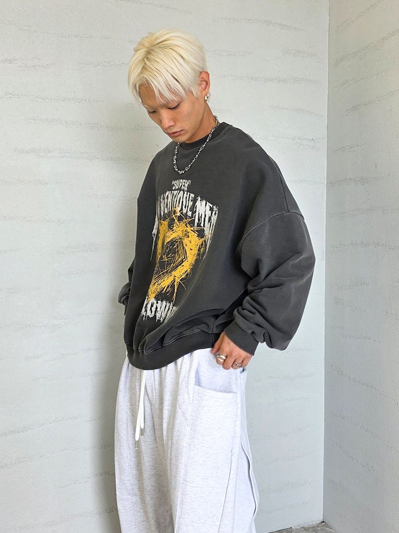 VENTIQUE Broken heart sweatshirt 3color