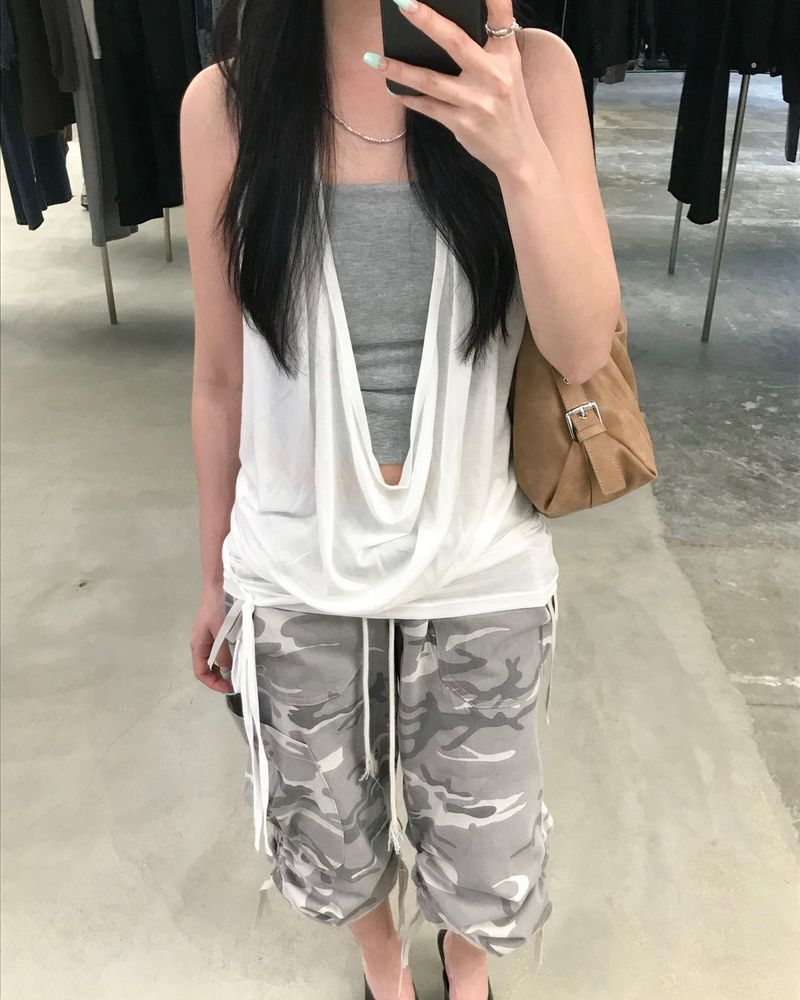 Camo capri pants