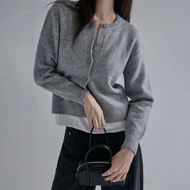 blitti（ブリッティ）の「[Paroti] Round-Button Long-Sleeve Cardigan - 5 Colors（Tops）」
